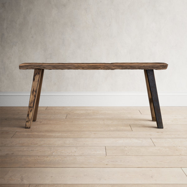 Restoration hardware wood discount bench